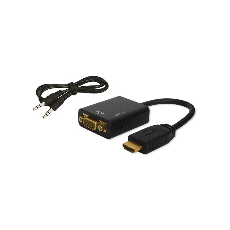 Adapter HDMI - VGA/Jack SAVIO CL-23/B 0.5 m