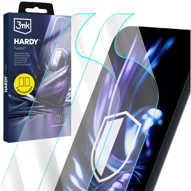 Szkło hybrydowe 3MK Hardy Fusion do Xiaomi 17T Pro (2 szt.)