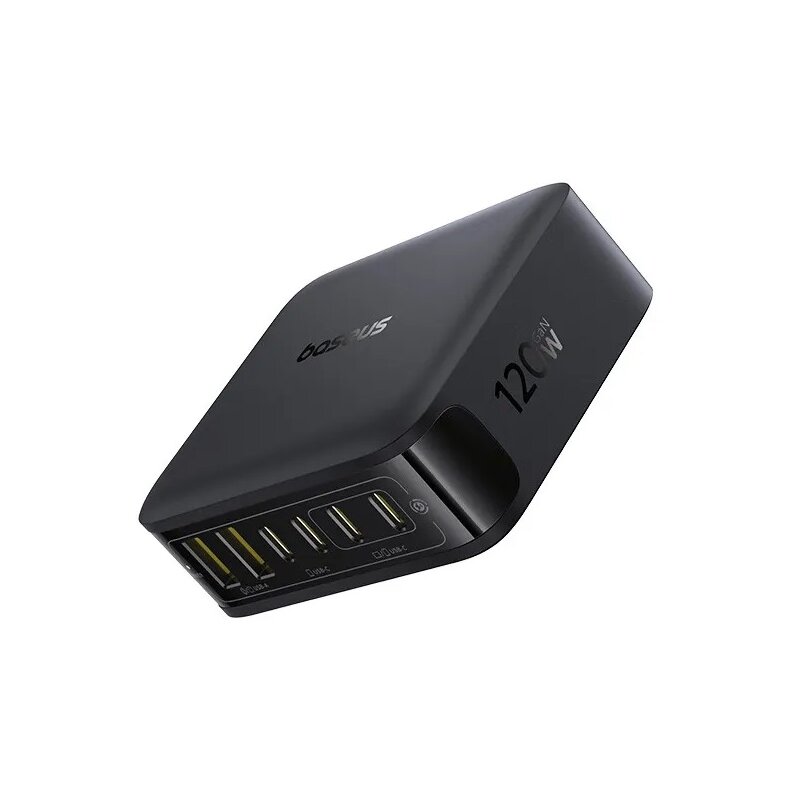 BASEUS STACJA ŁADUJĄCA SZYBKA ŁADOWARKA GAN 120W 4x USB-C TYP C 2x USB-A