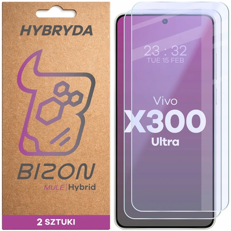 Bizon elastyczne Hybrid Mule Duo do Vivo X300 Ultra 2 sztuki