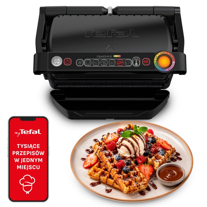 Tefal Optigrill+ Tefal GC7168 600cm2 Programy automatyczne