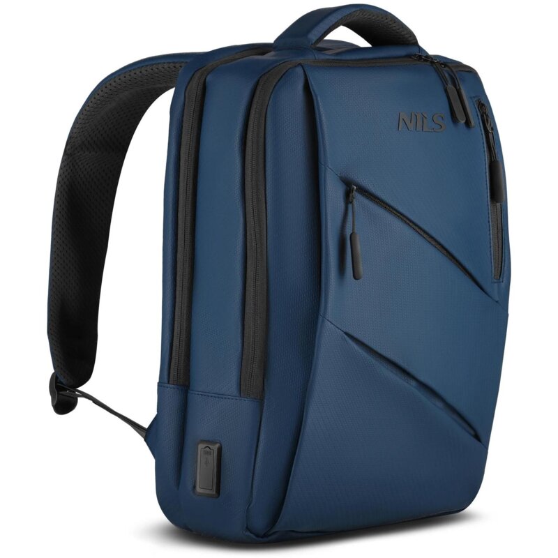 Plecak na laptopa NILS NC4502 z USB Niebieski
