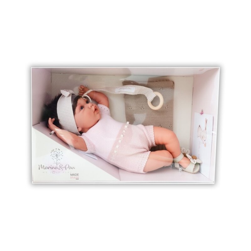 Lalka MARINA & PAU Reborn Ane Vichy Flower 3041