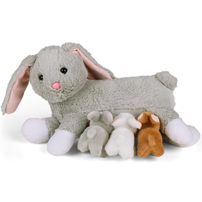 Maskotka MAMANIMALS Mama króliczek z małymi MM2020604 (4 szt.)