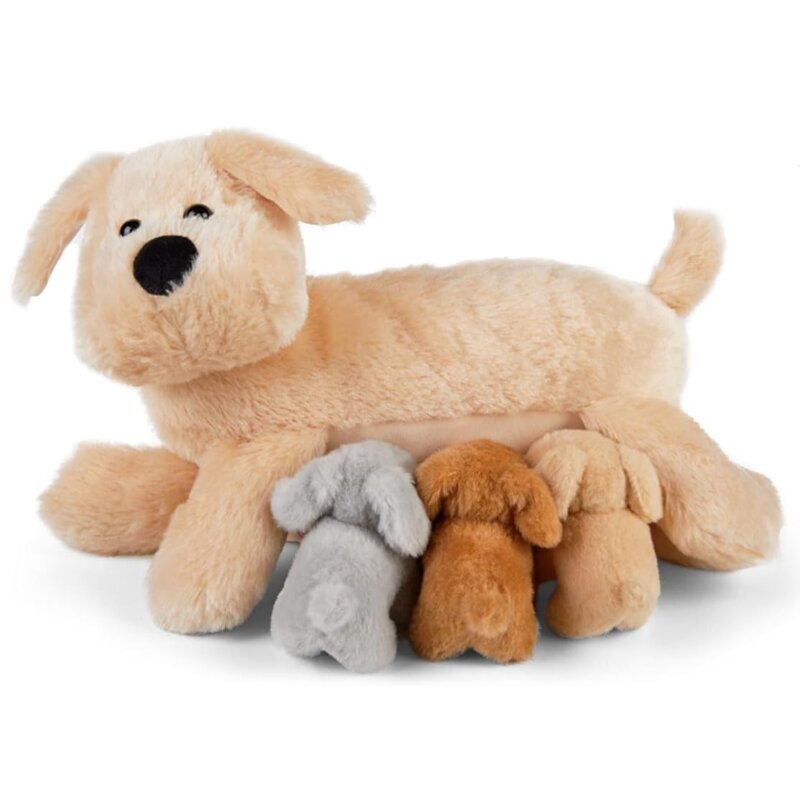 Maskotka MAMAANIMALS Mama piesek z małymi MM2020601 (4 szt.)