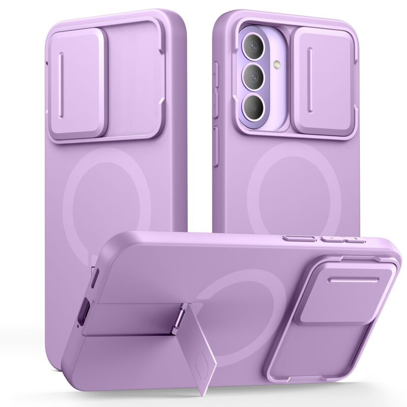 Etui TECH-PROTECT Kevlar Aura MagSafe do Samsung Galaxy A57 Fioletowy