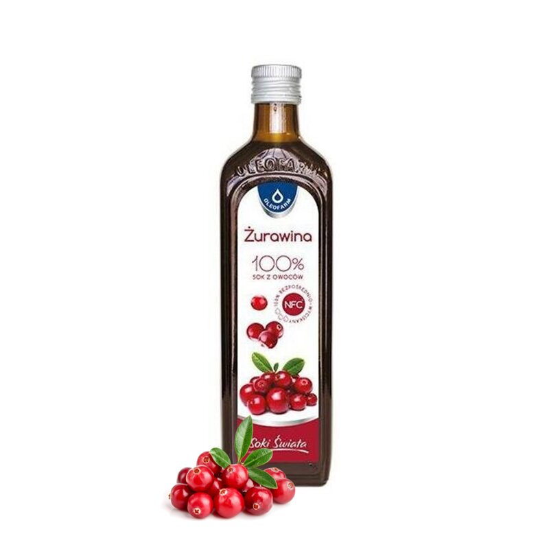 Sok OLEOFARM Żurawinowy (490 ml)