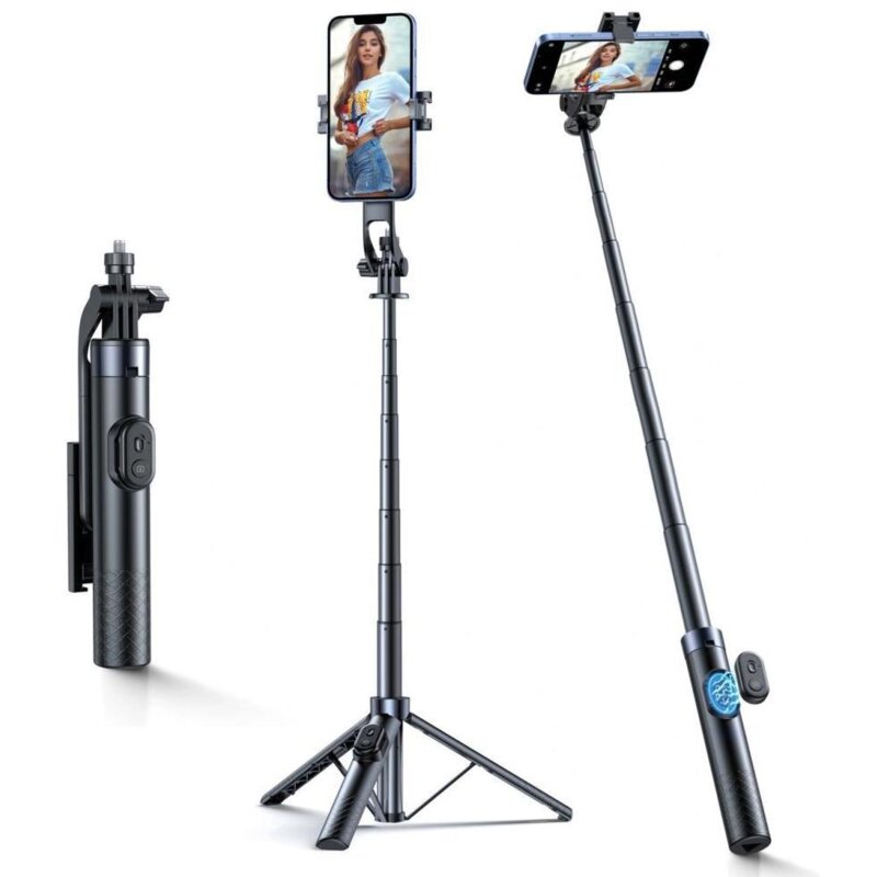 Uchwyt selfie WOZINSKY WC1Y30S Tripod Bluetooth Czarny