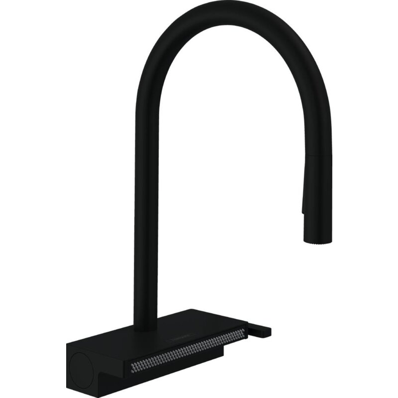 Bateria kuchenna stojąca HANSGROHE Aquno Select M81 Czarny mat 73831670