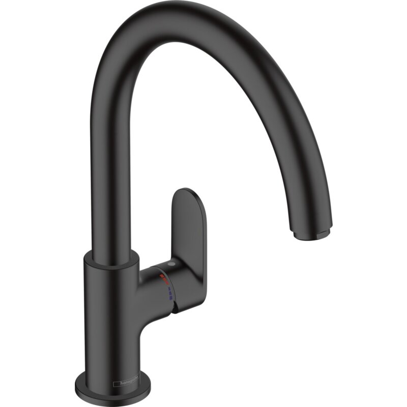 Bateria kuchenna stojąca HANSGROHE Vernis Blend M35 z obrotową wylewką Czarny mat 71870670
