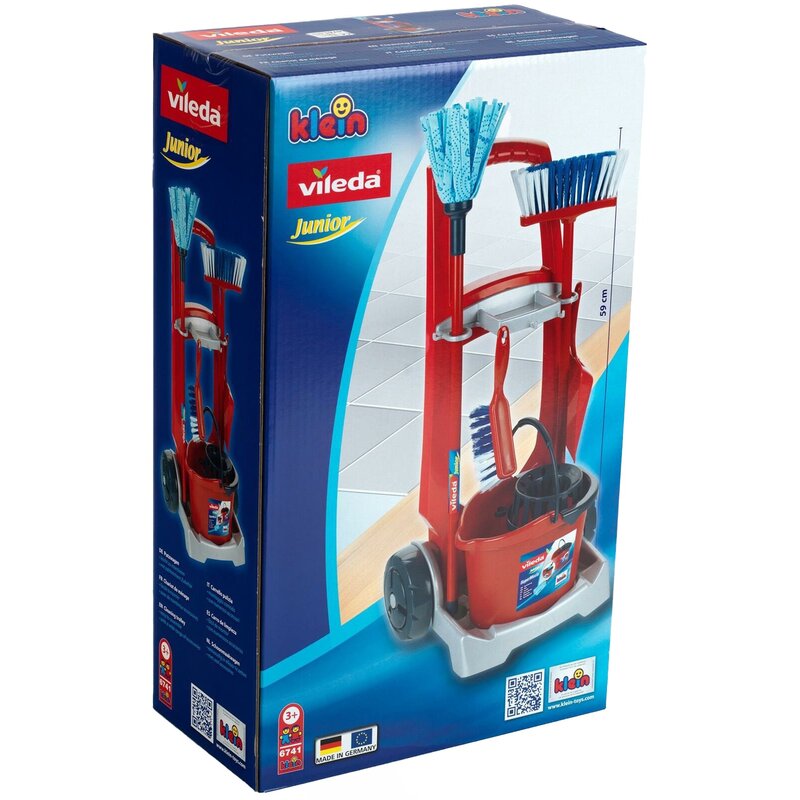 Zabawka zestaw do sprzątania KLEIN Wózek Vileda 6741