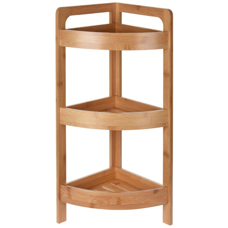 Regał BATHROOM SOLUTIONS Narożny 23 x 23 x 61 cm Brązowy
