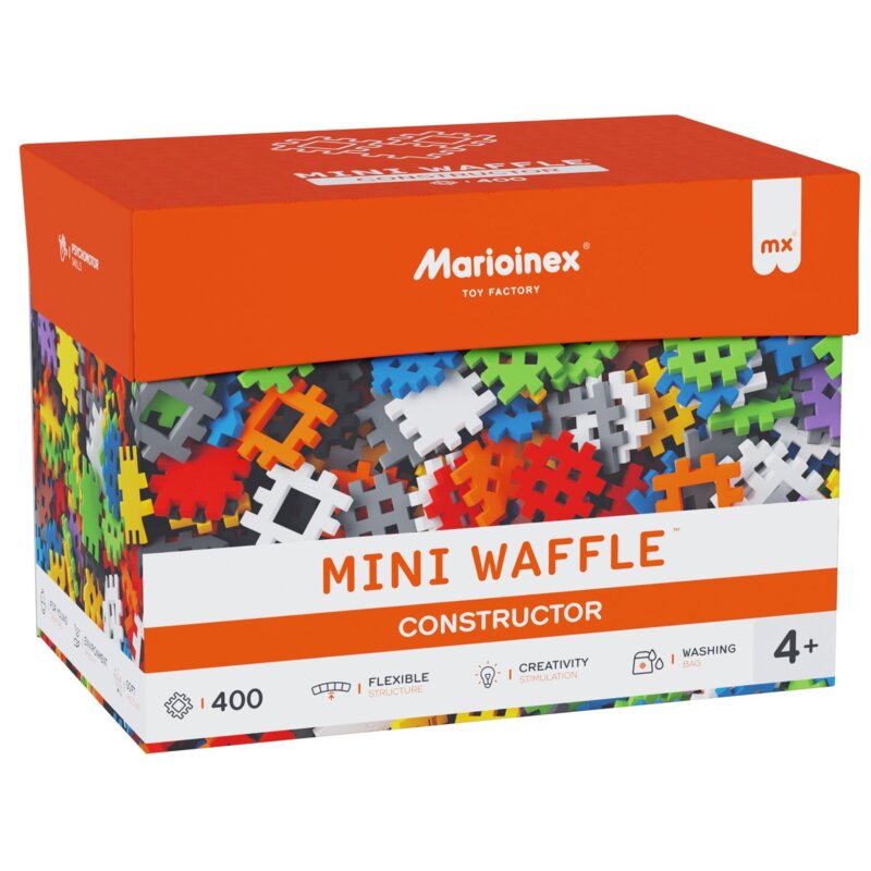 Klocki plastikowe MARIOINEX Mini Waffle Konstruktor 400el. 908440