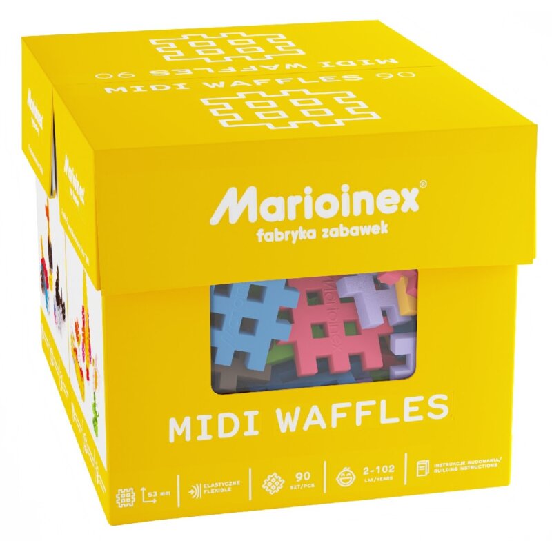 Klocki plastikowe MARIOINEX Midi Waffle 180el. 907399