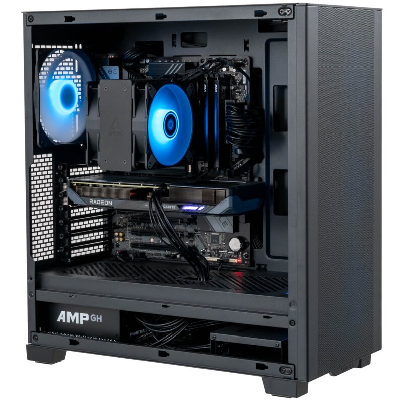Komputer MAD DOG PHANTEKS-A13WR32WH R5-7500F 32GB RAM 1TB SSD Radeon RX9060XT Wi-Fi Windows 11 Home