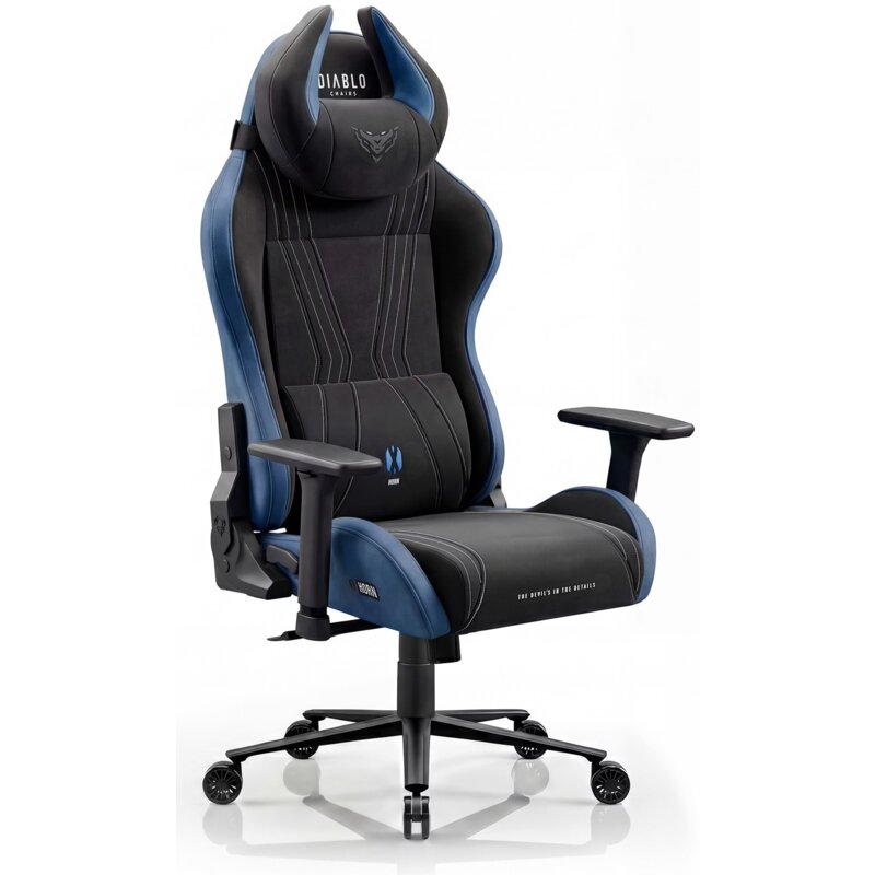 Fotel gamingowy DIABLO CHAIRS X-Horn 2.0 Normal Size Czarno-niebieski