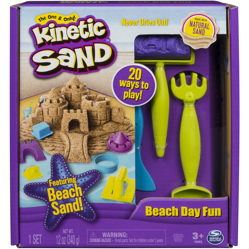 Piasek kinetyczny SPIN MASTER Kinetic Sand Zabawa na plaży 6037424