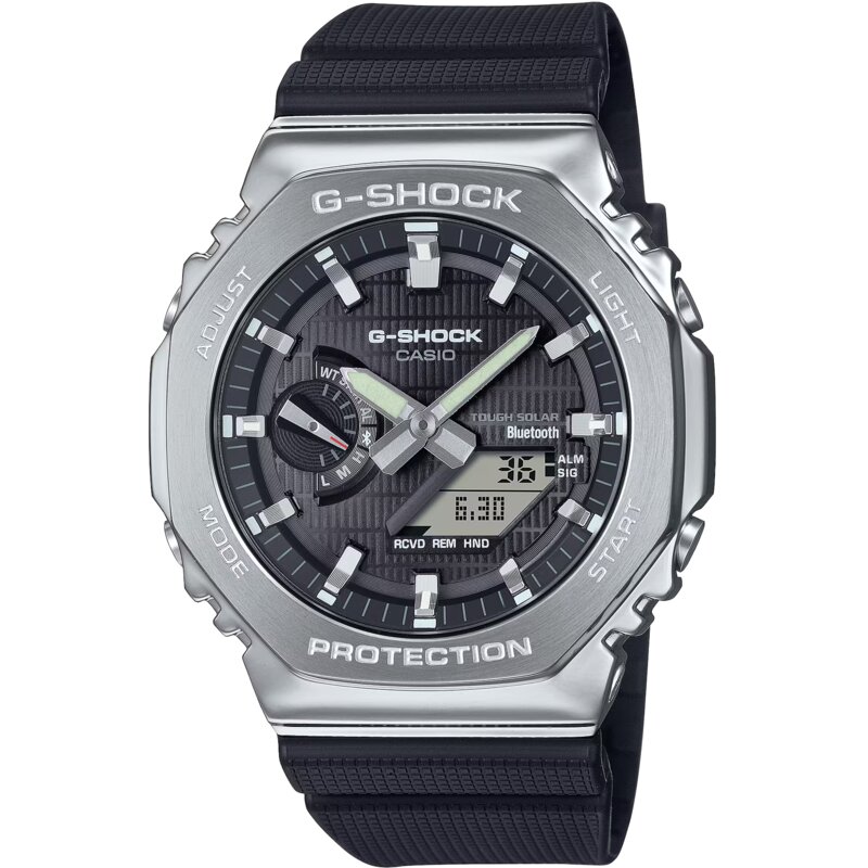Zegarek CASIO G-Shock Octagon GBM-2100-1AER Srebrny