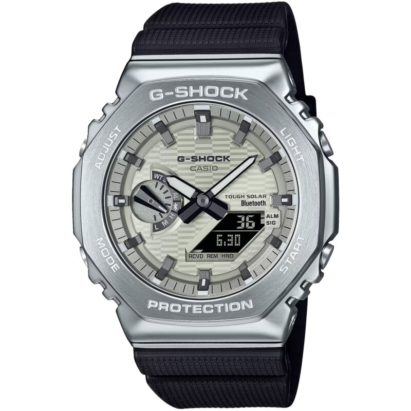 Zegarek CASIO G-Shock Octagon GBM-2100A-8BER Srebrny