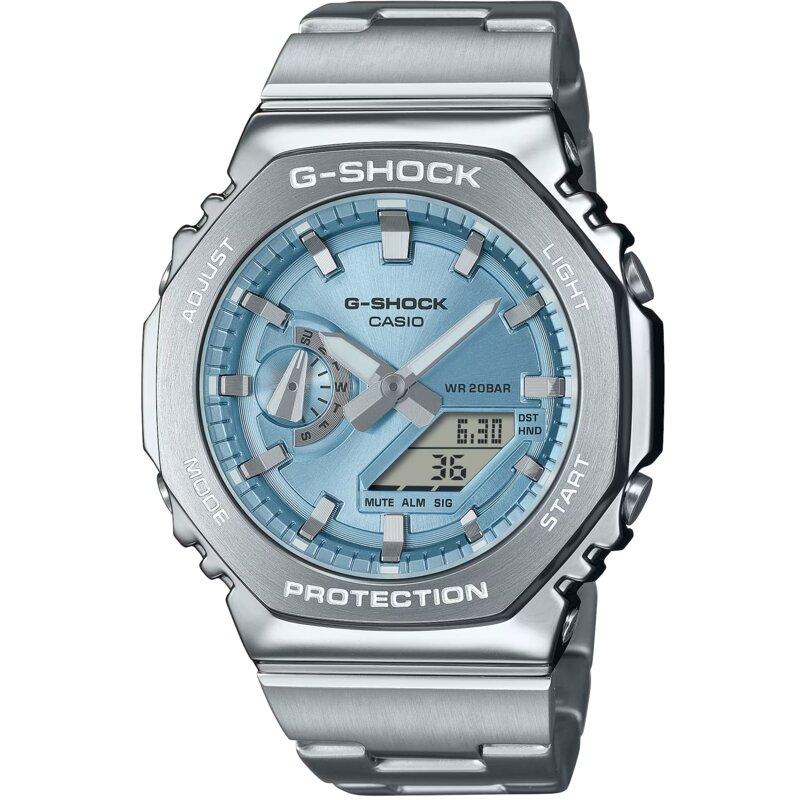 Zegarek CASIO G-Shock Octagon GM-2110D-2AER Srebrny