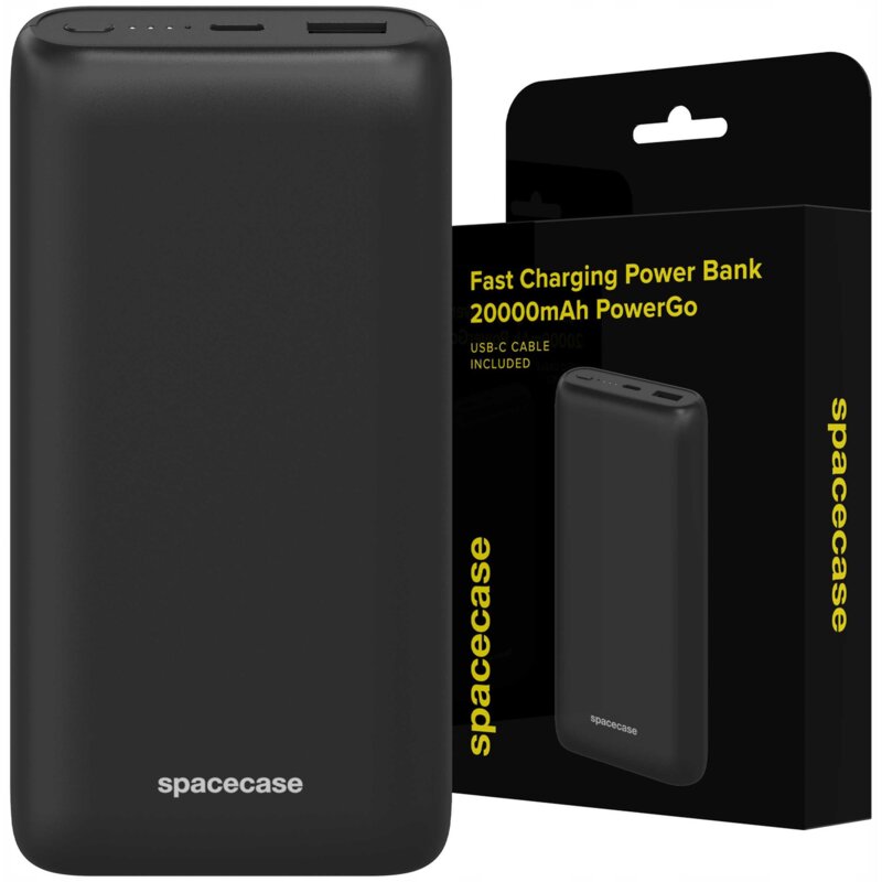 Powerbank SPACECASE PowerGo 20000 mAh 20W Czarny