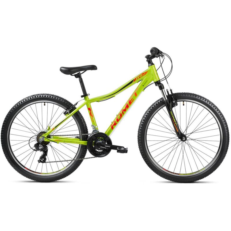 Rower górski MTB ROMET Rambler R6.0 Jr M17 26 cali męski Limonkowo-czarno-czerwony