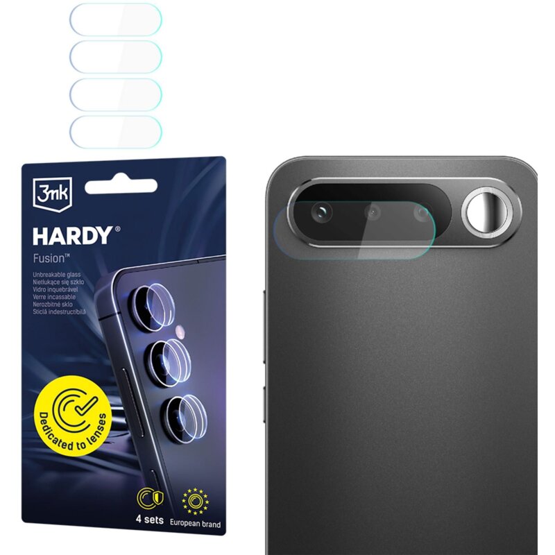 Szkło hybrydowe na obiektyw 3MK Hardy Fusion Lens Protection do Realme 16 5G (4 szt.)