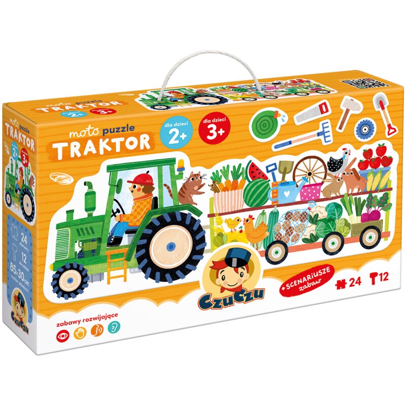 Puzzle CZUCZU Moto Traktor (24 elementy)