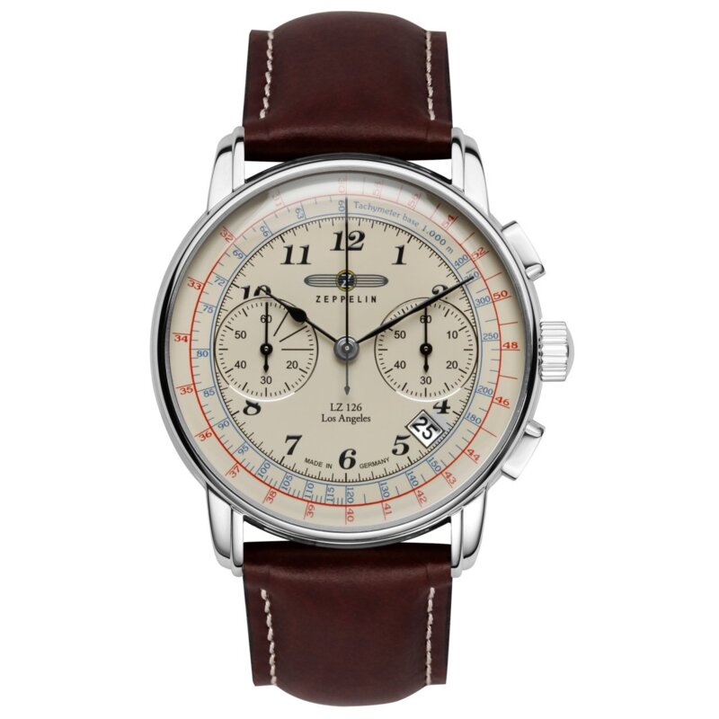 Zegarek ZEPPELIN LZ126 Los Angeles 7614-5 Srebrny