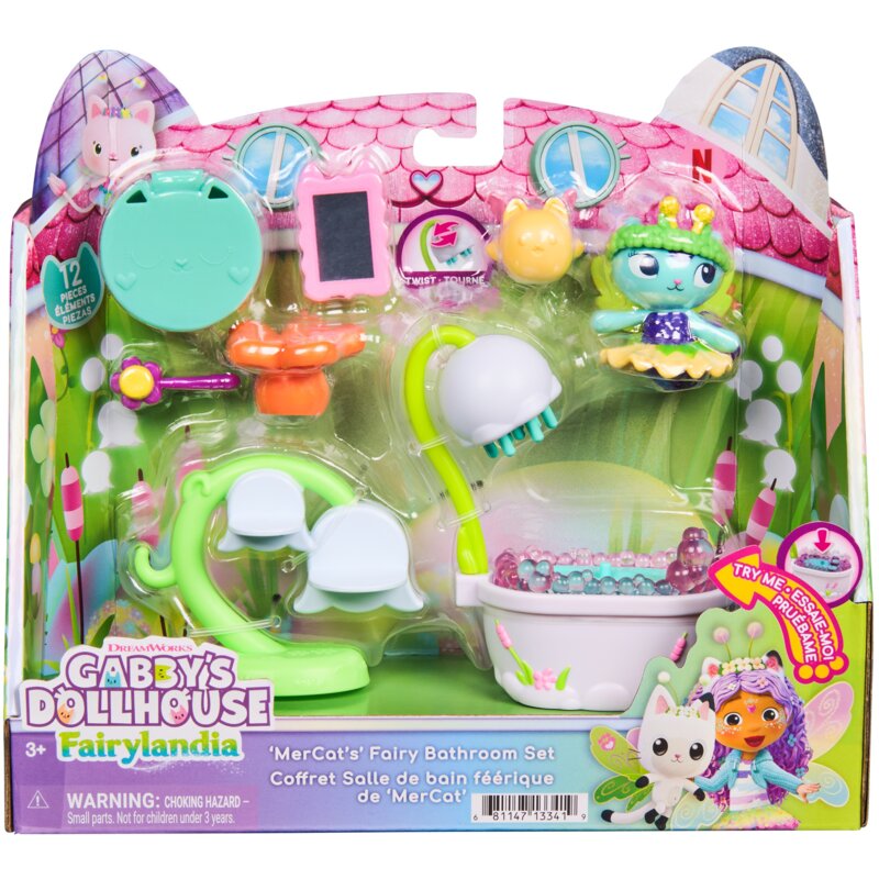 Figurka SPIN MASTER Koci Domek Gabi: Wróżkolandia Łazienka Syrenkotki 6077035