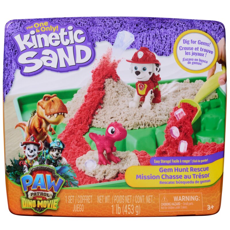 Piasek kinetyczny SPIN MASTER Kinetic Sand Zestaw Psi Patrol i Dinozaury - Marshall 6077615