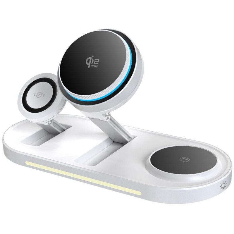 Ładowarka indukcyjna TECH-PROTECT A51 3w1 25W Magnetic Biały