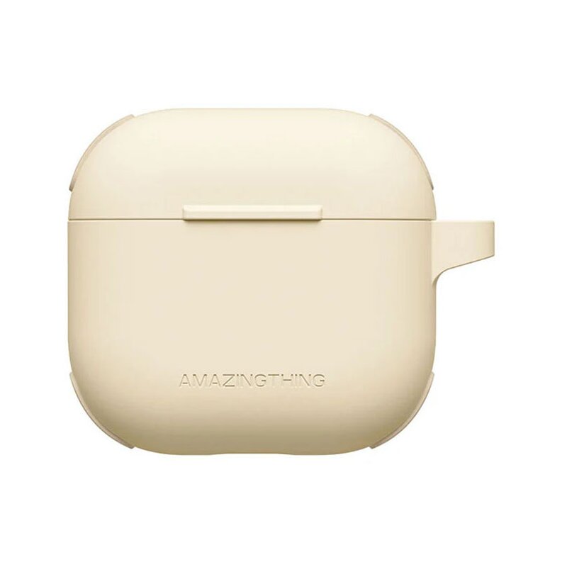 Etui na słuchawki AMAZINGTHING Omni Case do Apple Airpods 4 Piaskowy