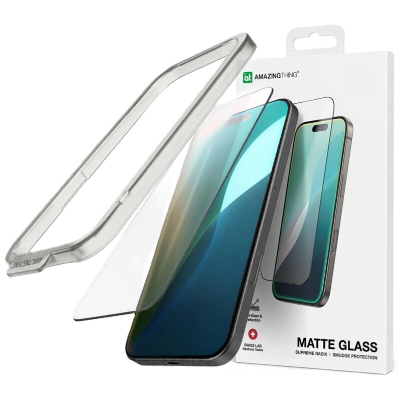 Szkło hartowane AMAZINGTHING Radix Matte do Apple iPhone 17 Pro