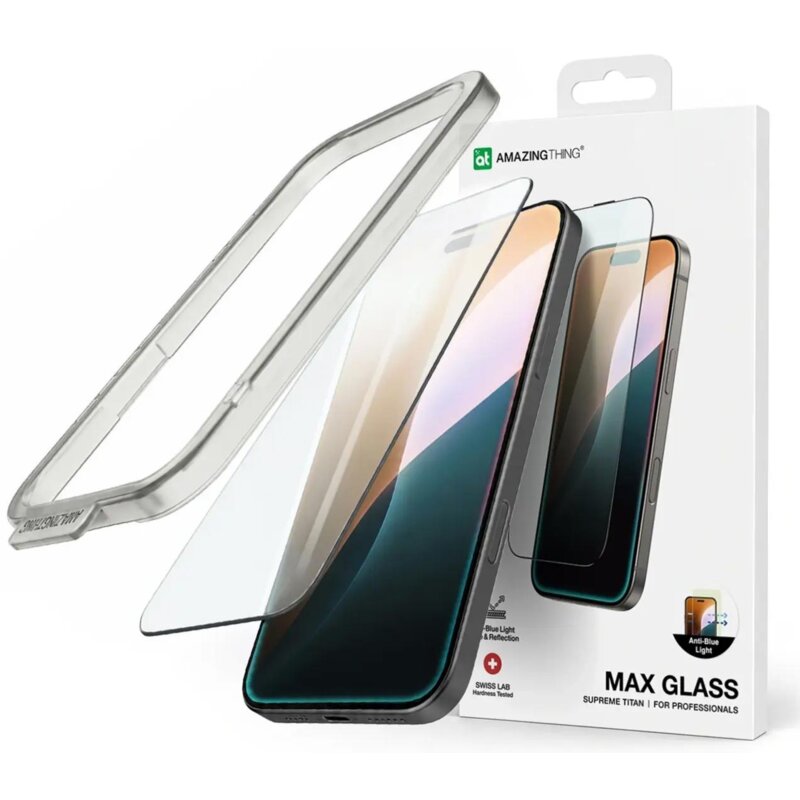 Szkło hartowane AMAZINGTHING Titan Max FusionFilter 7 do Apple iPhone 17 Pro Max