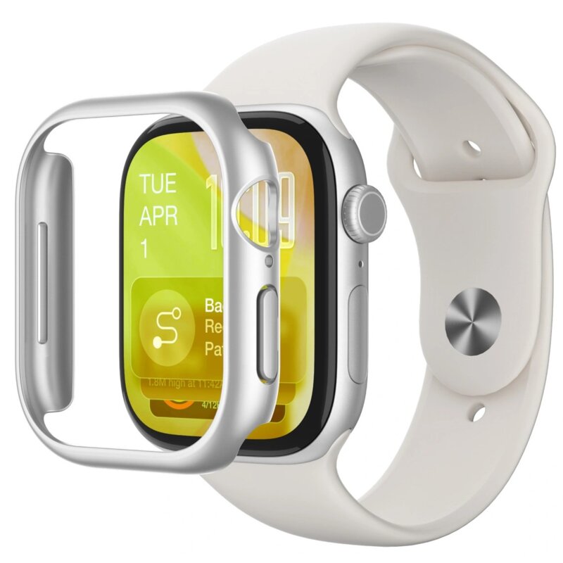 Etui AMAZINGTHING Minimal do Apple Watch 11 (46mm) Srebrny