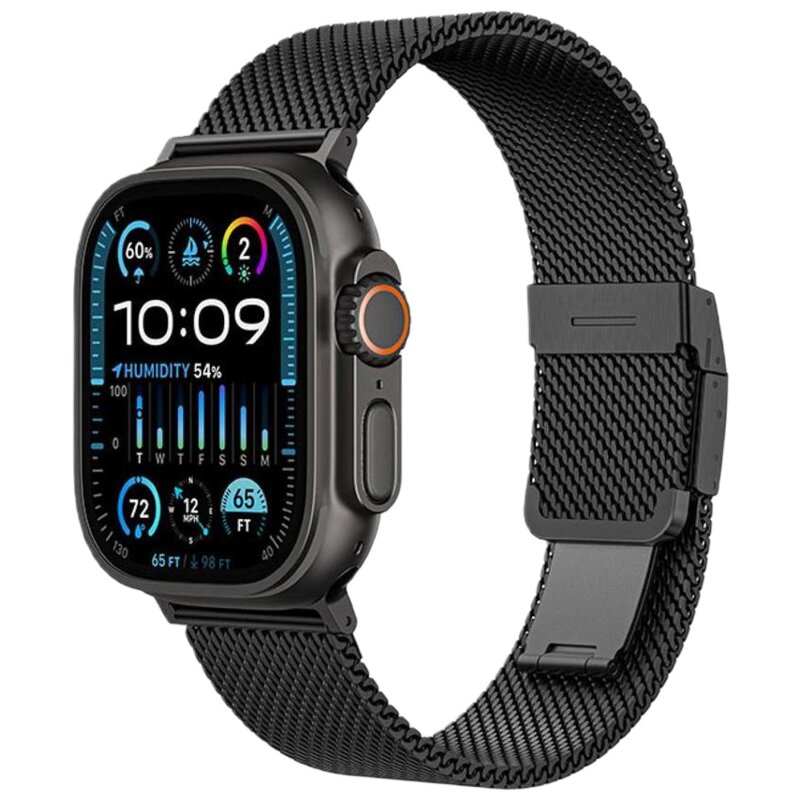 Pasek AMAZINGTHING Titan do Apple Watch do koperty 38/40/41/42/44/45/46/49mm Czarny