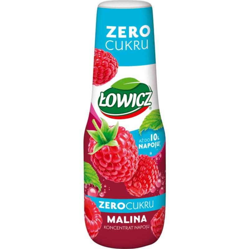 Syrop do saturatorów ŁOWICZ Malina 500 ml bez cukru