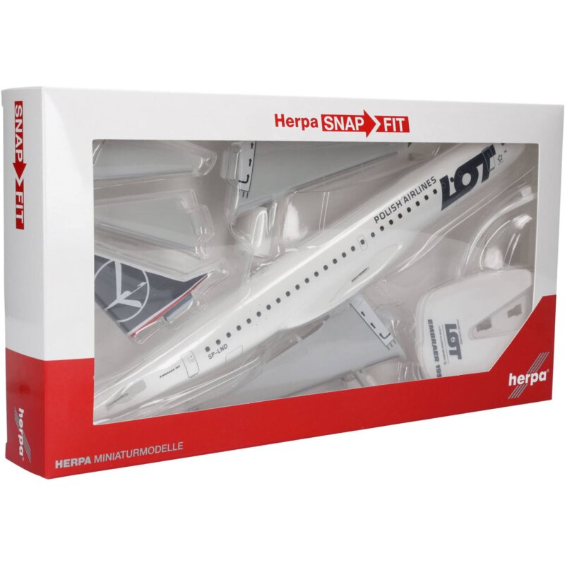 Samolot HERPA LOT Embraer E195 SP-LND HER613989