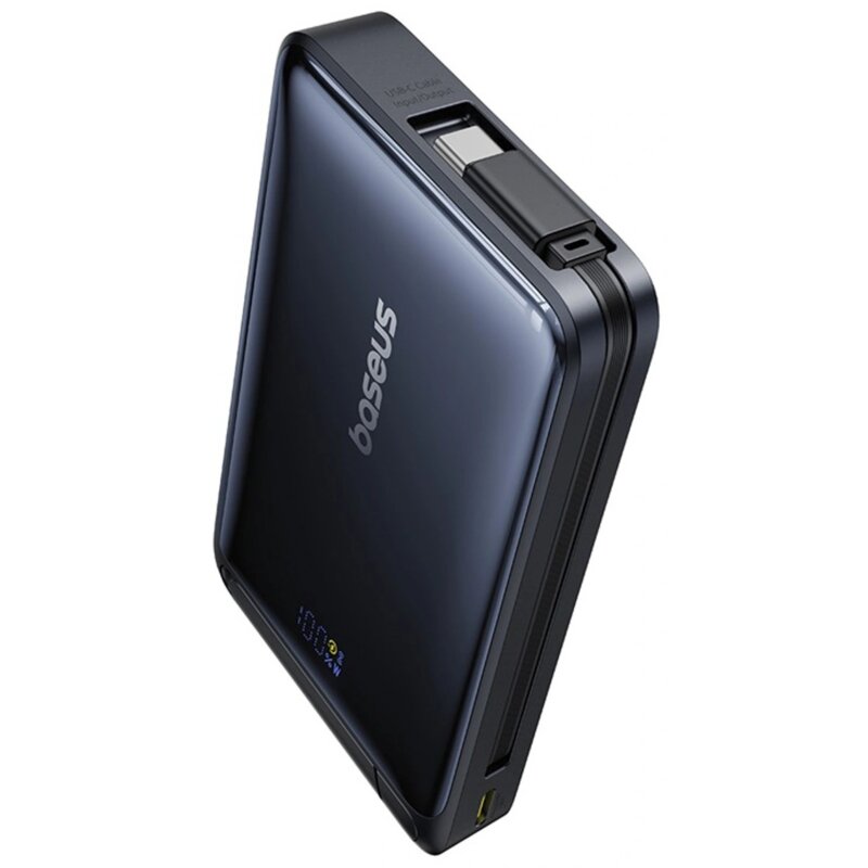 Powerbank BASEUS Nomos Qi2 10000 mAh 30W Czarny