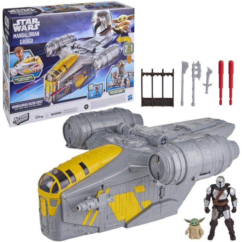 Zestaw figurek HASBRO Mandalorian i Grogu Razor Crest G28415L0