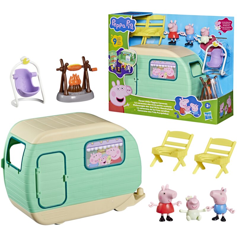 Zestaw figurek HASBRO Świnka Peppa Przyczepa kempingowa G22015L0