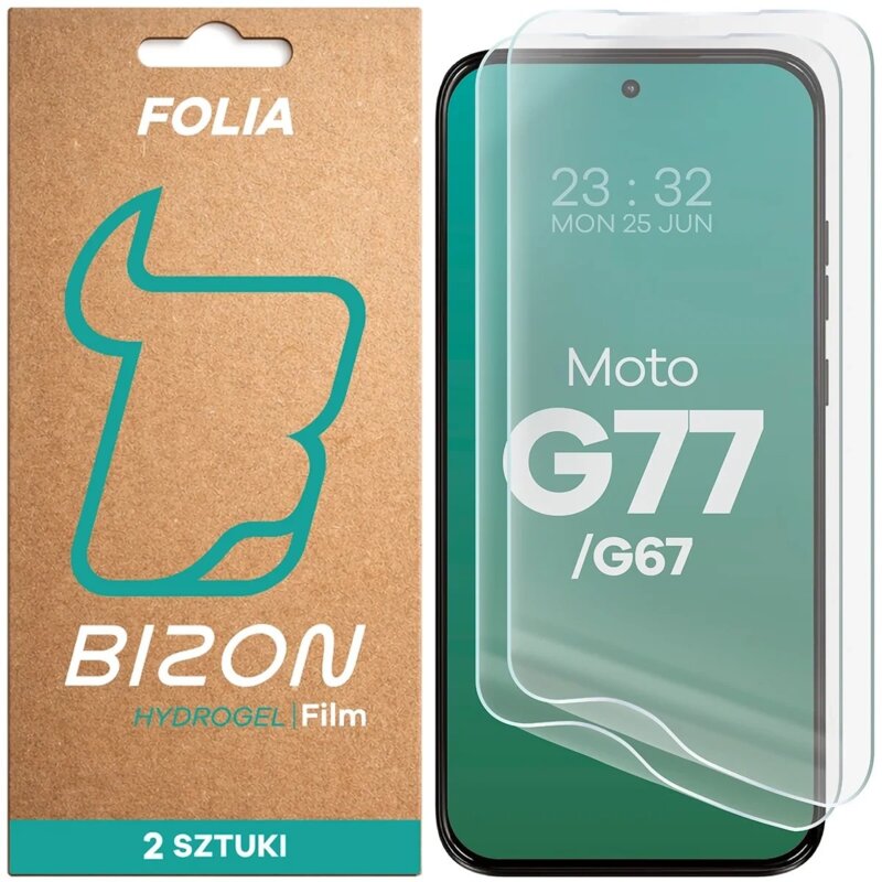 Bizon na ekran Film Hydrogel Front Duo do Motorola Moto G67 5G / G77 5G 2 sztuki