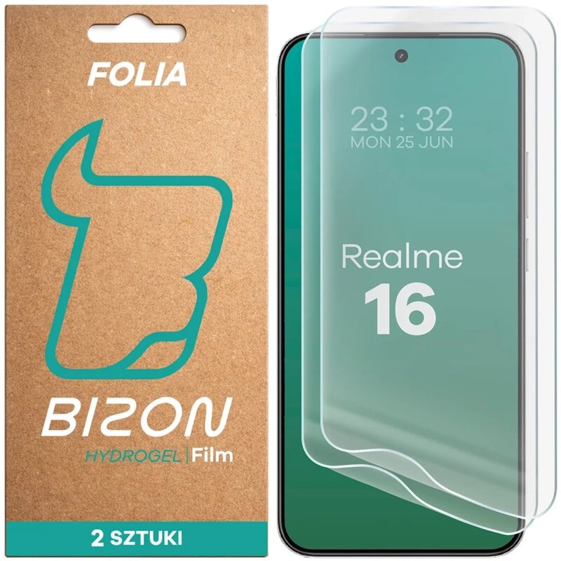Folia hydrożelowa BIZON Film Hydrogel Front Duo do Realme 16 5G (2 szt.)