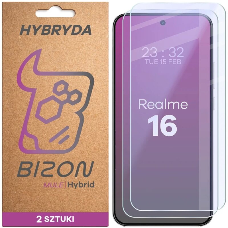 Bizon elastyczne Hybrid Mule Duo do Realme 16 5G 2 sztuki