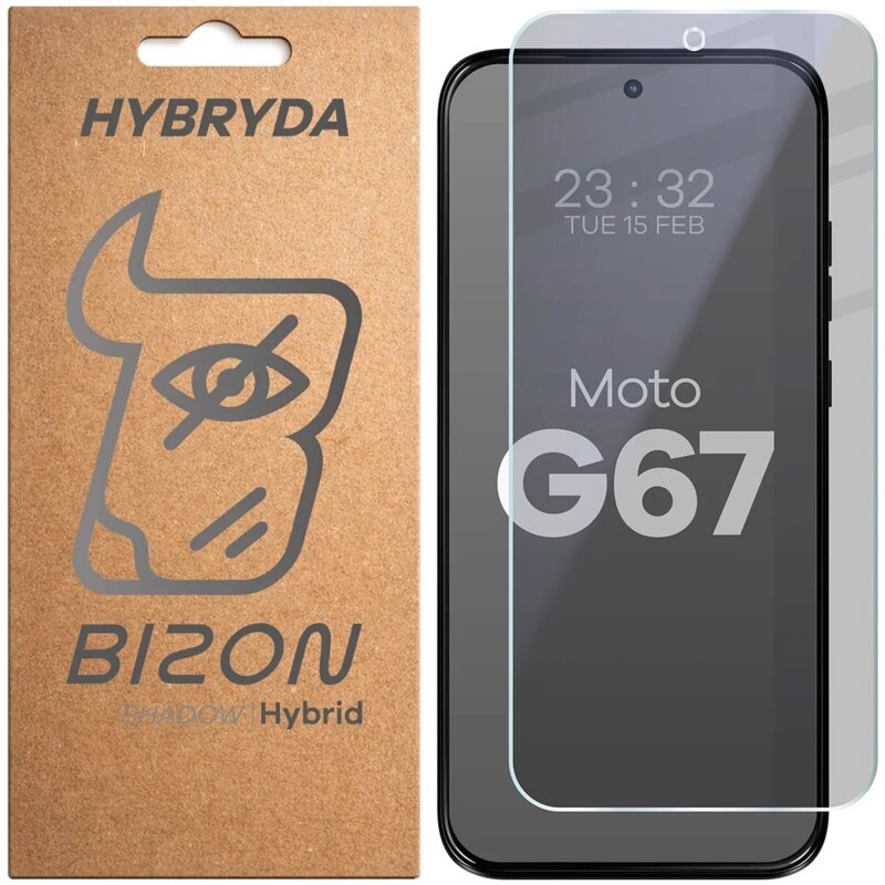 Szkło prywatyzujące BIZON Hybrid Shadow do Motorola Moto G67