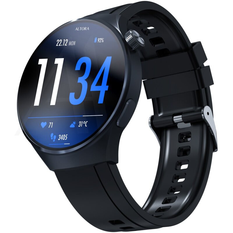 Smartwatch 3MK Altora Everyday Slim Czarny