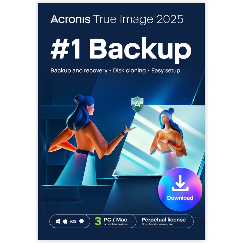 Kod aktywacyjny ACRONIS True Image 2025 3 URZĄDZENIA