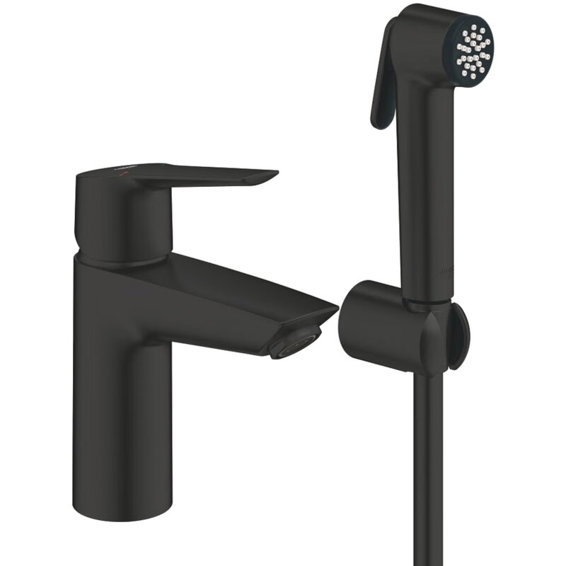 Bateria umywalkowa GROHE Start S 231232433 Czarny mat + bateria bidetowa