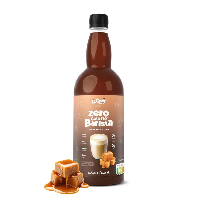 Syrop do kawy LOCCO Zero Calorie Barista Karmelowy 1000 ml